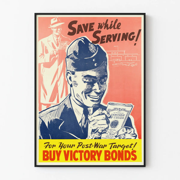 Vintage Military Poster - Buy Victory Bonds