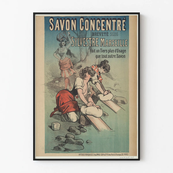 Vintage Poster for Sylvestre Marseille Concentrated Soap