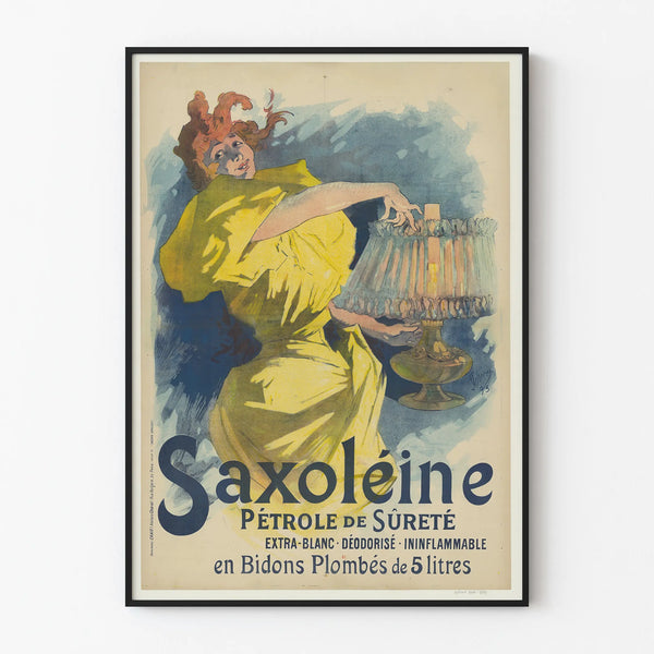 Vintage poster Saxoléine Safety Oil Wall Decoration