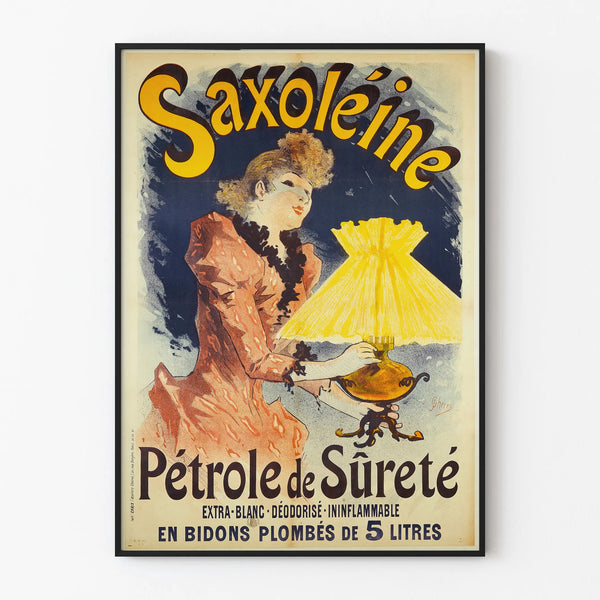 Vintage poster for Saxoléine Safety Oil