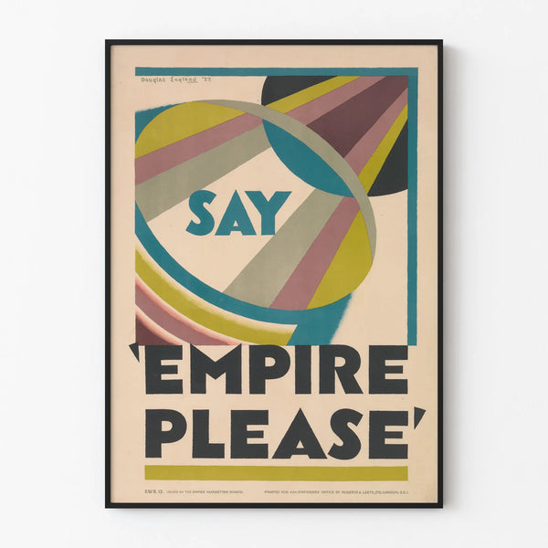 Vintage Poster Say Empire Please - Retro Wall Decoration