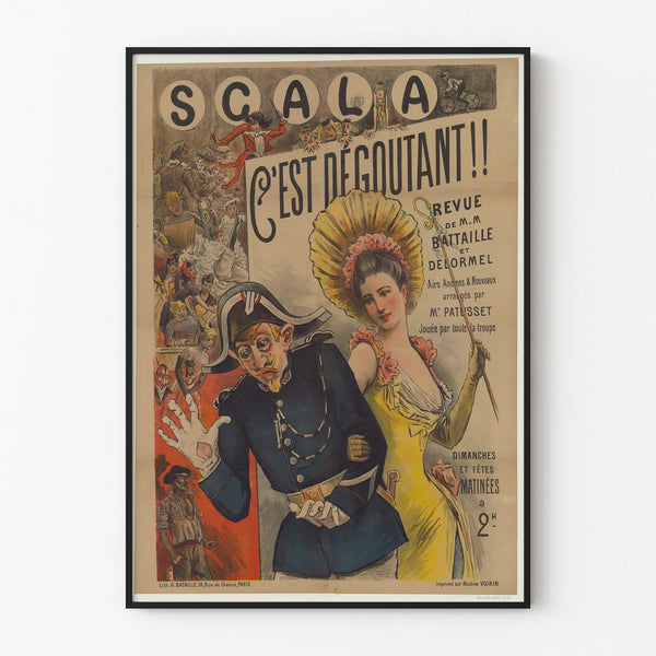Vintage Scala Poster It's Disgusting Review by MM Bataille and Delormel