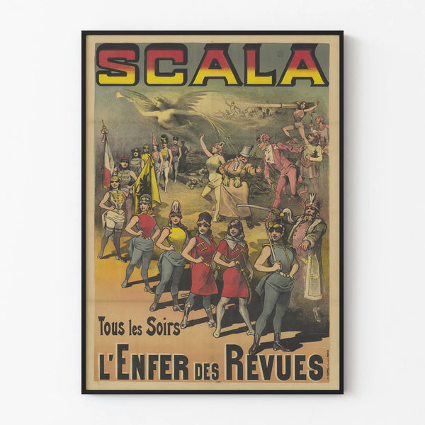 Vintage Scala Poster - The Hell of Decorative Magazines