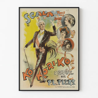 Vintage poster Scala Ko-Ri-Ko revue by P.L. Flers