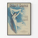 Vintage Poster of Scarf Dance, Lace Steps, and Piano Solo