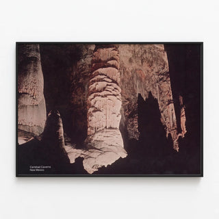 Decorative Poster of Carlsbad Caves, New Mexico — framed artwork on a wall