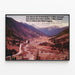 Poster Mountain Landscape Silvertown near Durango Colorado — framed artwork on a wall
