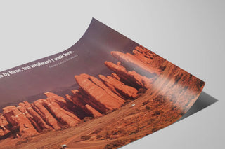 Decorative poster of the landscape Arches National Monument Utah — artwork view