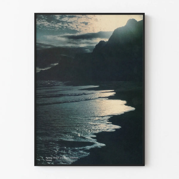 Marine Landscape Poster - Kalalau Beach and Kavai Coast in Hawaii