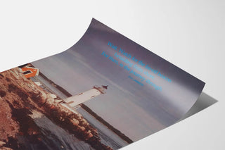 Poster Lighthouse Point at New Castle - Marine Wall Decoration