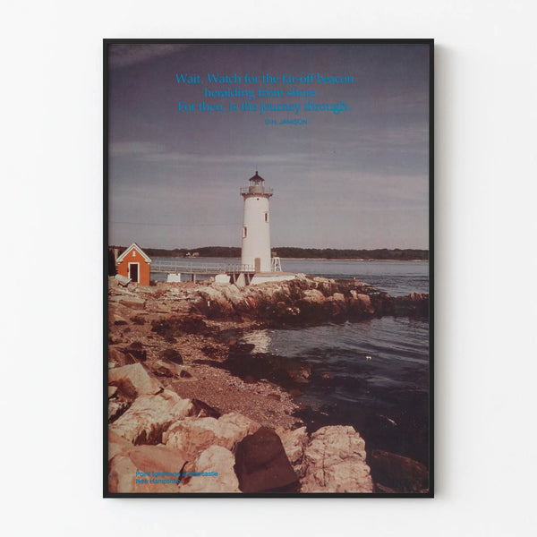 Poster Lighthouse Point at New Castle - Marine Wall Decoration