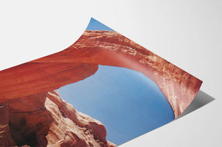 Decorative poster of the Arc de Pierre Rainbow Bridge in Utah