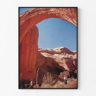 Decorative poster of the Arc de Pierre Rainbow Bridge in Utah