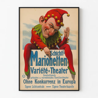 Vintage Puppet Theater Schichtl's Poster