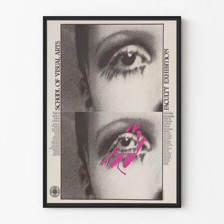 Exhibition Poster School of Visual Arts - Vintage Graphic Design