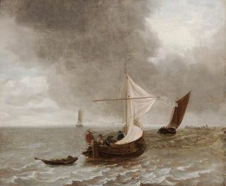 Sailboats in a Breeze - Jan van de Capelle School — artwork view