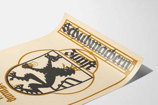 Vintage poster of Feldschlösschen brewery opening