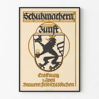 Vintage poster of Feldschlösschen brewery opening