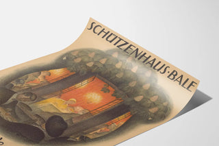 Vintage Poster of Schützenhaus Bale – Restaurant and Concerts
