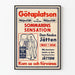 Vintage poster of Finnish giant exhibition Väinö Myllyrinne