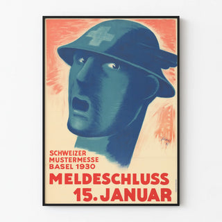 Vintage poster of Swiss Fair Basel 1930
