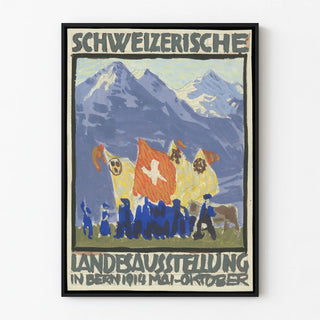 Vintage Swiss Poster for the Bernese National Exhibition 1914