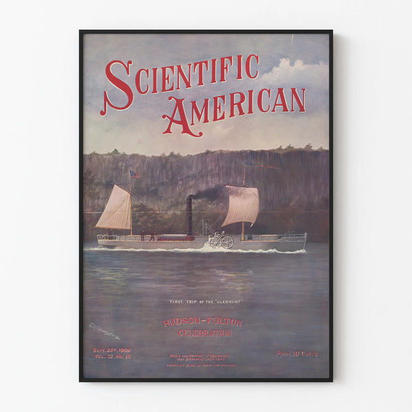Vintage Poster of the Scientific American Hudson-Fulton Celebration 1909