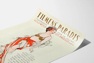Vintage Poster Filmen's Paradise Hollywood Los Angeles