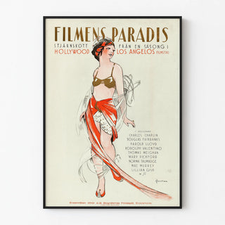 Vintage Poster Filmen's Paradise Hollywood Los Angeles