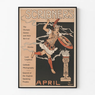 Vintage Olympic Games Poster - Scribner's April