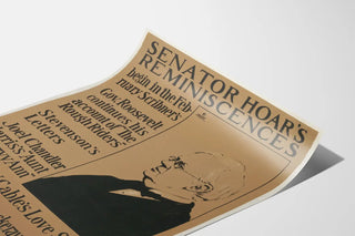 Vintage Scribner's Poster - Senator Hoar's Reminiscences