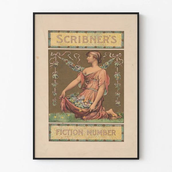 Vintage Decorative Poster Scribner's Fiction Number 2
