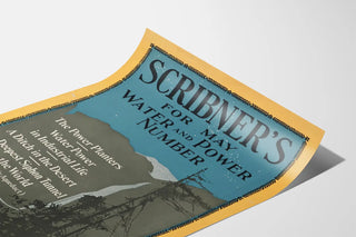 Vintage Scribner's Water and Power Poster May Issue