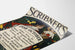 Vintage Scribner's Poster for October with Autumn Theme