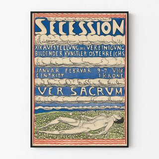 Poster Secession 19th Century Exhibition of Austrian Artists