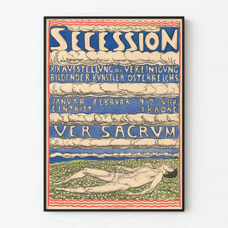 Poster Secession 19th Century Exhibition of Austrian Artists Ver Sacrum