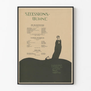 Theatrical Wall Poster Secessions-Bühne Alexanderstrasse 40