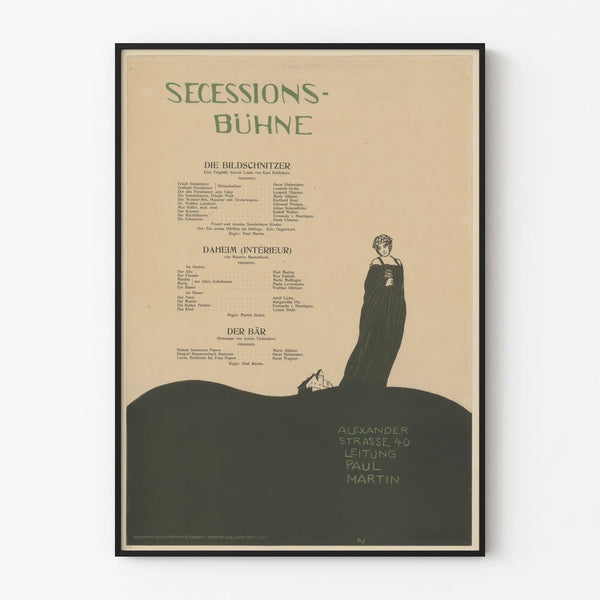 Theatrical Wall Poster Secessions-Bühne Alexanderstrasse 40