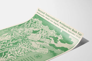 Vintage Poster for the International Book Fair of Los Angeles Antiquarian Fair