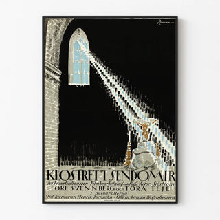 Wall Decoration Poster of the Monastery and Mystical Light