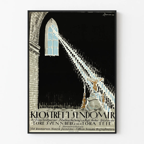 Wall Decoration Poster of the Monastery and Mystical Light