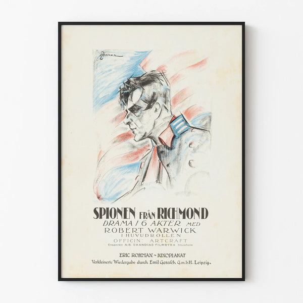 Vintage espionage poster - Spionen från Richmond