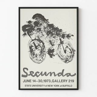 Abstract Art Poster Secunda 1973 Gallery 219 Buffalo