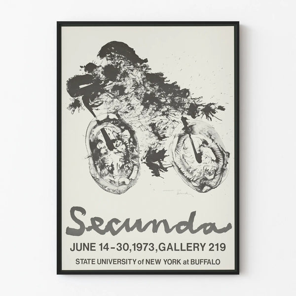 Abstract Art Poster Secunda 1973 Gallery 219 Buffalo