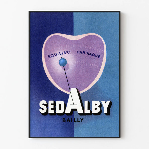 Vintage poster wall decoration Sedalby Heart Balance