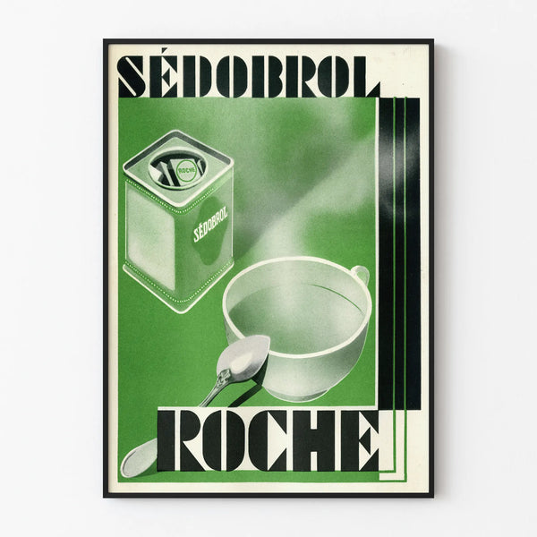 Vintage Sédobrol Roche Poster - Retro Kitchen Wall Decoration