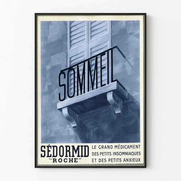 Vintage Poster Sédormid Rock Sleep Wall Decoration