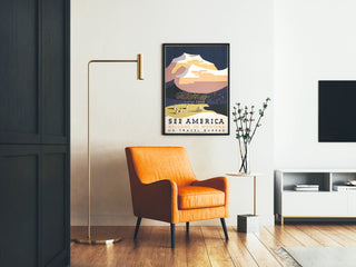 Vintage Poster See America Welcome to Montana
