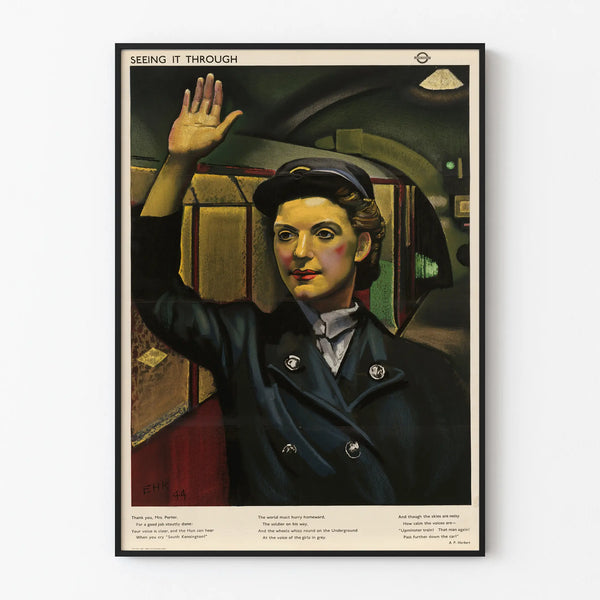 Vintage Poster Seeing It Through - Retro Wall Decoration