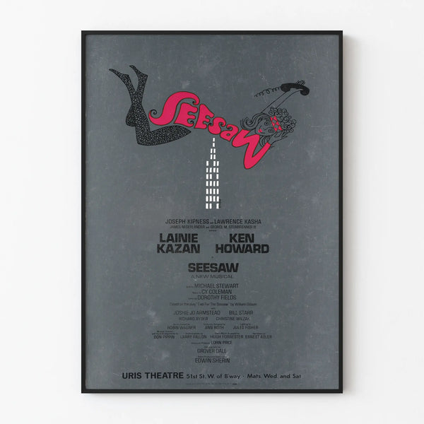 Vintage Design Original Music and Theater Seesaw Poster